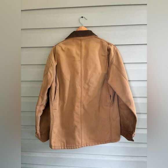 CARHARTT 90s vintage chore coat duck canvas blanket lined Detroit jacket work - Picture 3 of 16